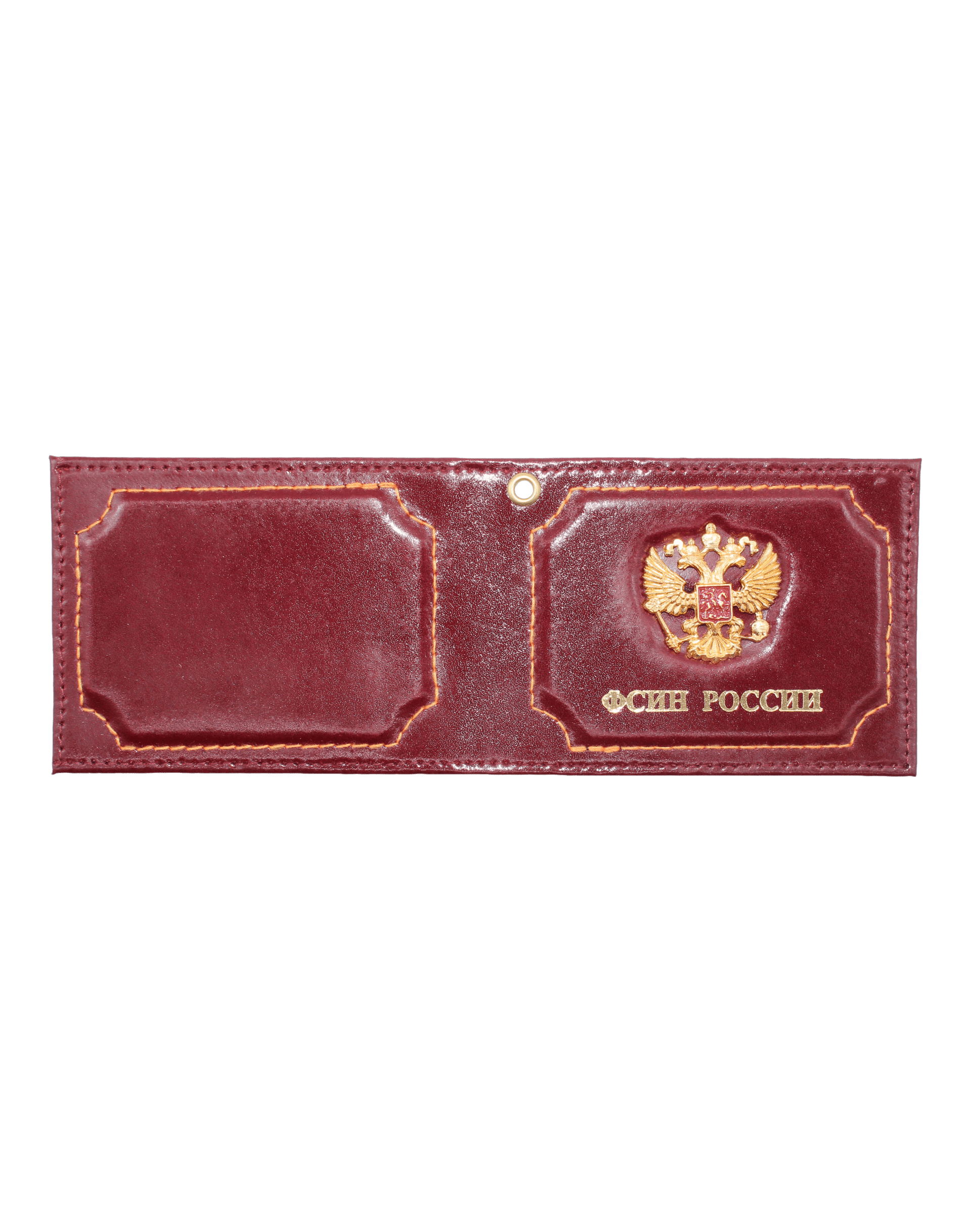 Обложка для удостоверения "ФСИН России" с металлической эмблемой