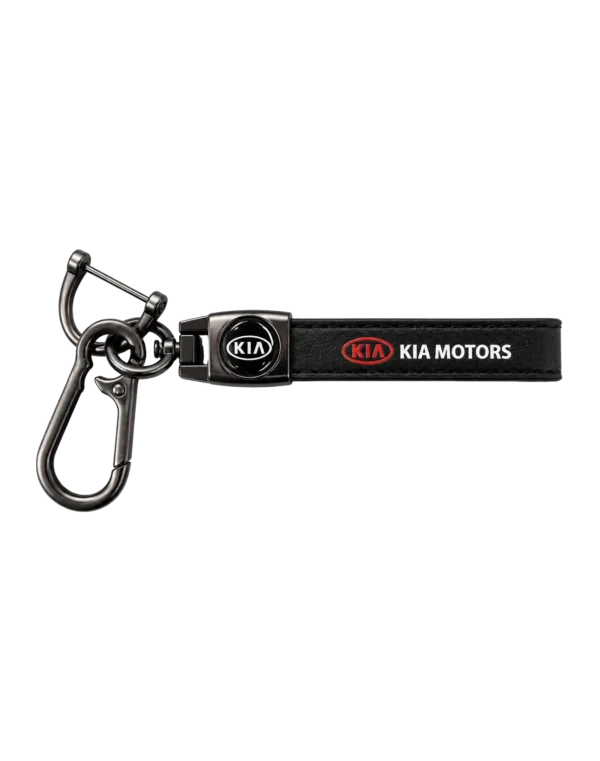 Кожаный брелок для ключей с логотипом "KIA"
