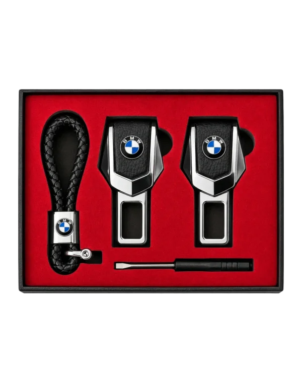 Автонабор (заглушки + брелок) "BMW"