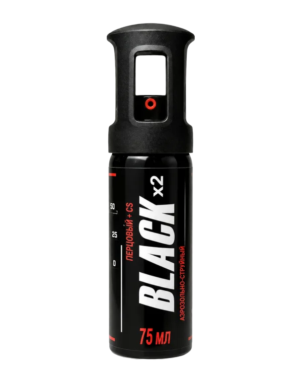 Перцовый баллончик с колпачком "Black" 75 мл