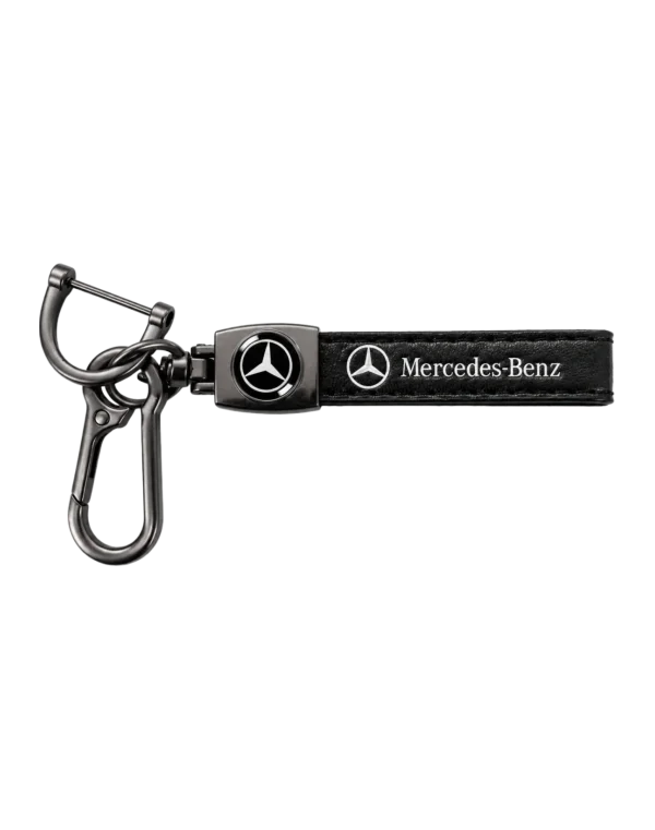 Кожаный брелок для ключей с логотипом "Mercedes-Benz"