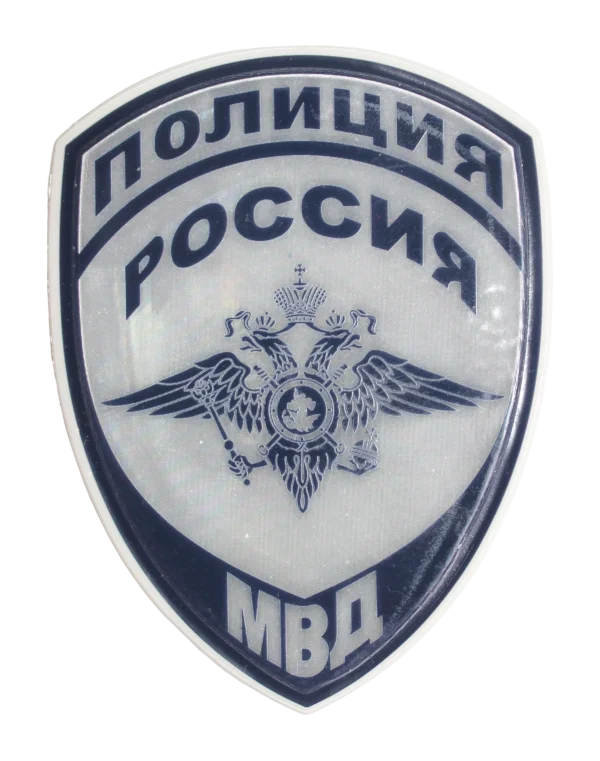 Шеврон световозвращающий "ДПС ГИБДД" — Орёл (Пластик)