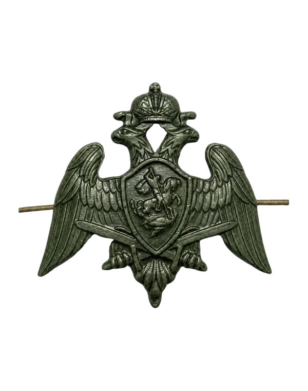 Петличная эмблема "Росгвардии" с двуглавым орлом (Зеленый)
