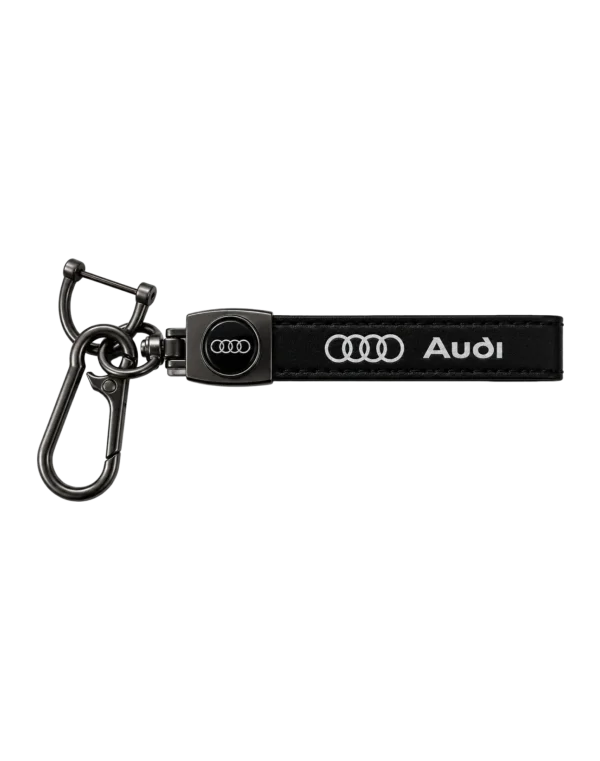 Кожаный брелок для ключей с логотипом "Audi"
