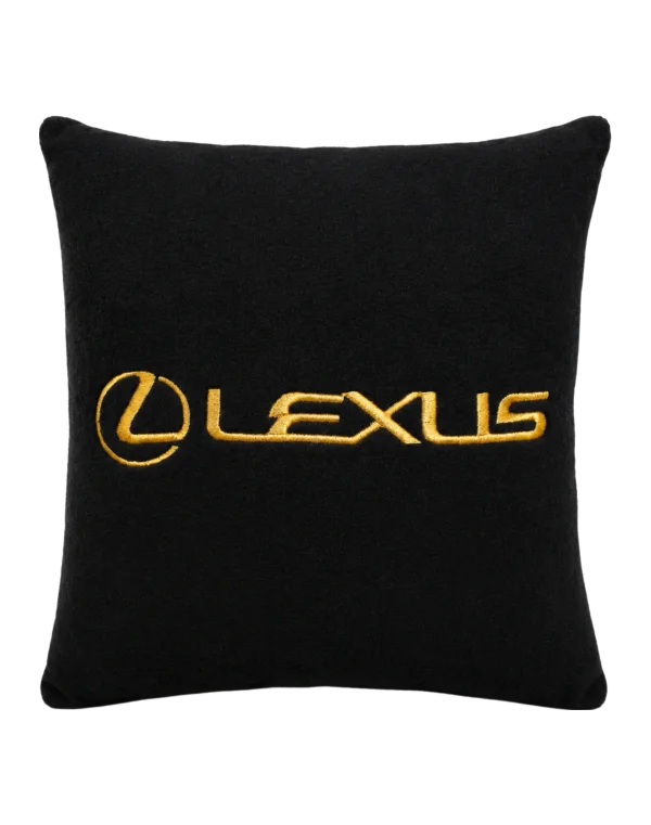 Подушка с вышивкой "Lexus" (Флис)