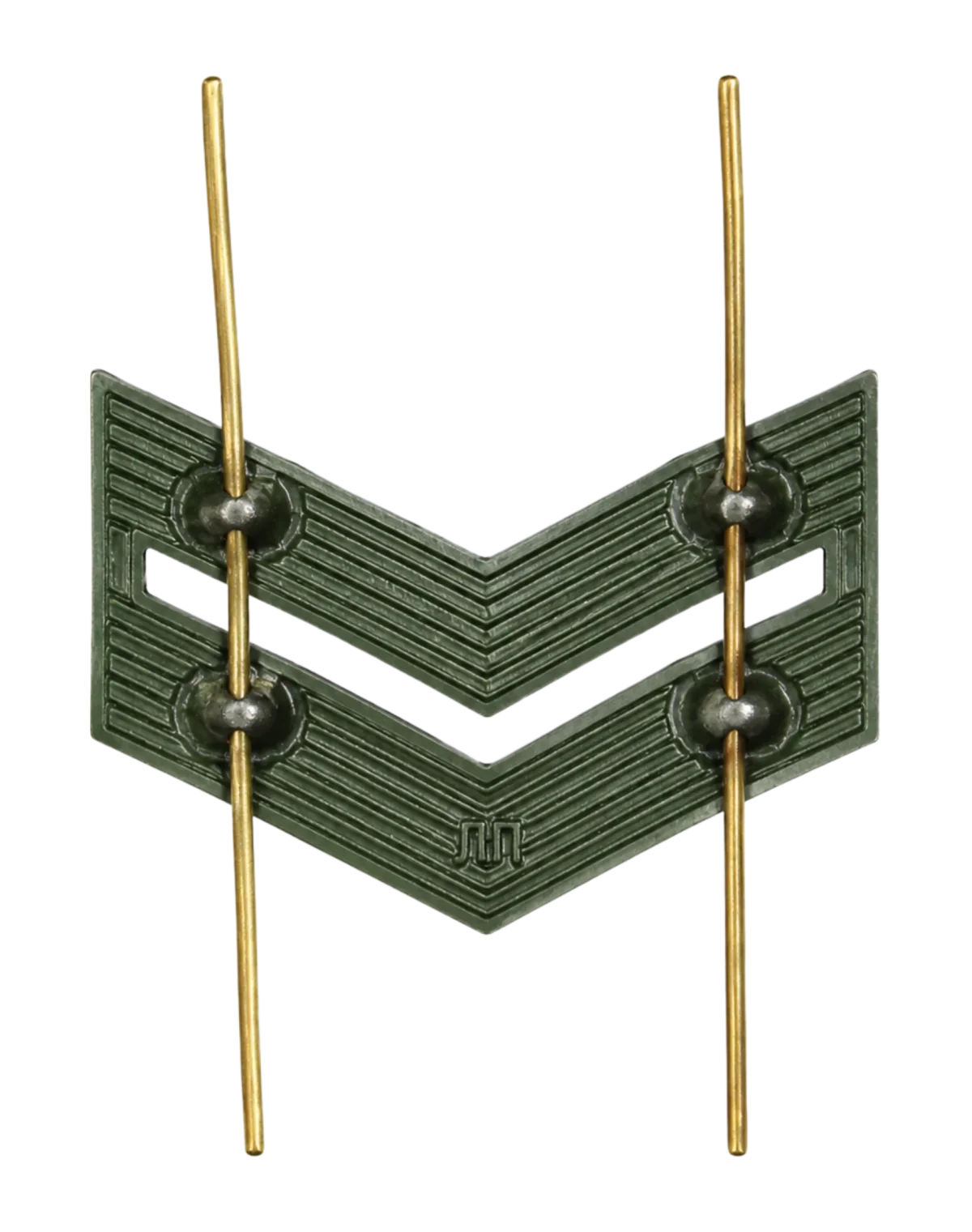Лычка V-образная "Младший сержант" (Зеленая) — фото 2
